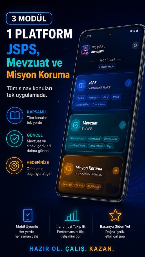 JSPS Donanım — 3 modül tek platform